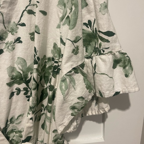 Abercrombie linen wrap dress size XLT - Picture 4 of 6